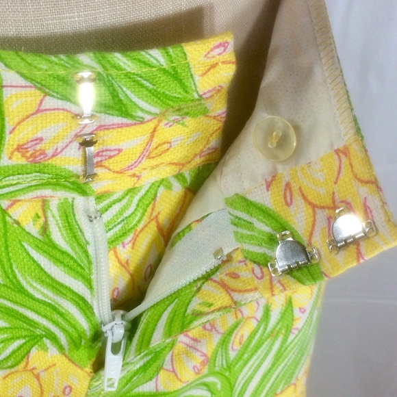 Lilly Pulitzer Skirt Sz 2 Pineapple Tropical Fruit - Picture 3 of 8